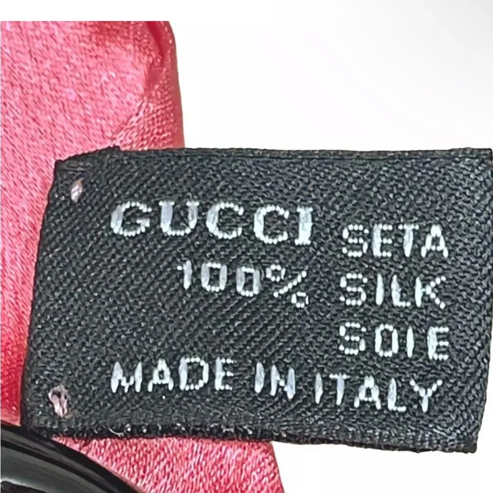 Gucci pink silk